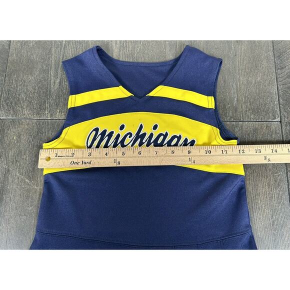 NCAA University Of Michigan Wolverines Cheerleader Dress 4T Adidas Sewn - Picture 10 of 10
